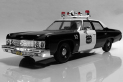 Chevrolet Bel Air, полиция США 1970 г. (черный + белый) №25
