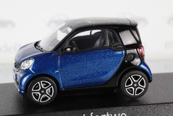 Mercedes-Benz Smart Fortwo (С453), 2015 г. (синий+чёрный)