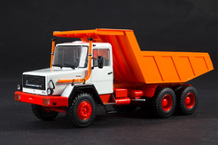 Magirus 290D26K, трехосный самосвал (белый + оранжевый)