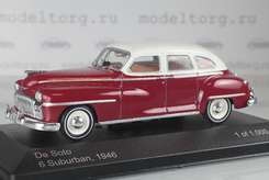 DeSoto 6, Suburban, 1946г. (бордовый + белый)