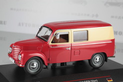 IFA V901/2 Framo - Kastenwagen (van) 1954г. (красный + бежевый)