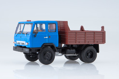 КАЗ ММЗ-4502, двухосный самосвал (синий + коричневый)