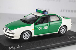 Alfa Romeo 156 Polizei, 1997г. (белый+зеленый)