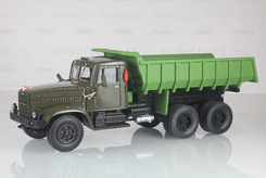 КРАЗ 256Б1, самосвал, 1977г. (хаки+зеленый)