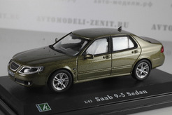 Saab 9-5 sedan, 1997г. (бронзово-зеленый металлик)