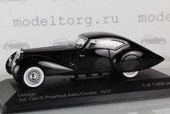 Delage D8 120-S, Pourtout Aero Coupe 1937 г. (чёрный)