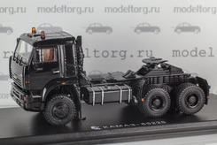 Камаз 65225, трёхосный седельный тягач (чёрный)