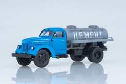 УралЗИС 355М (АЦПТ-2,2), автоцистерна "Цемент" (голубой + серый)